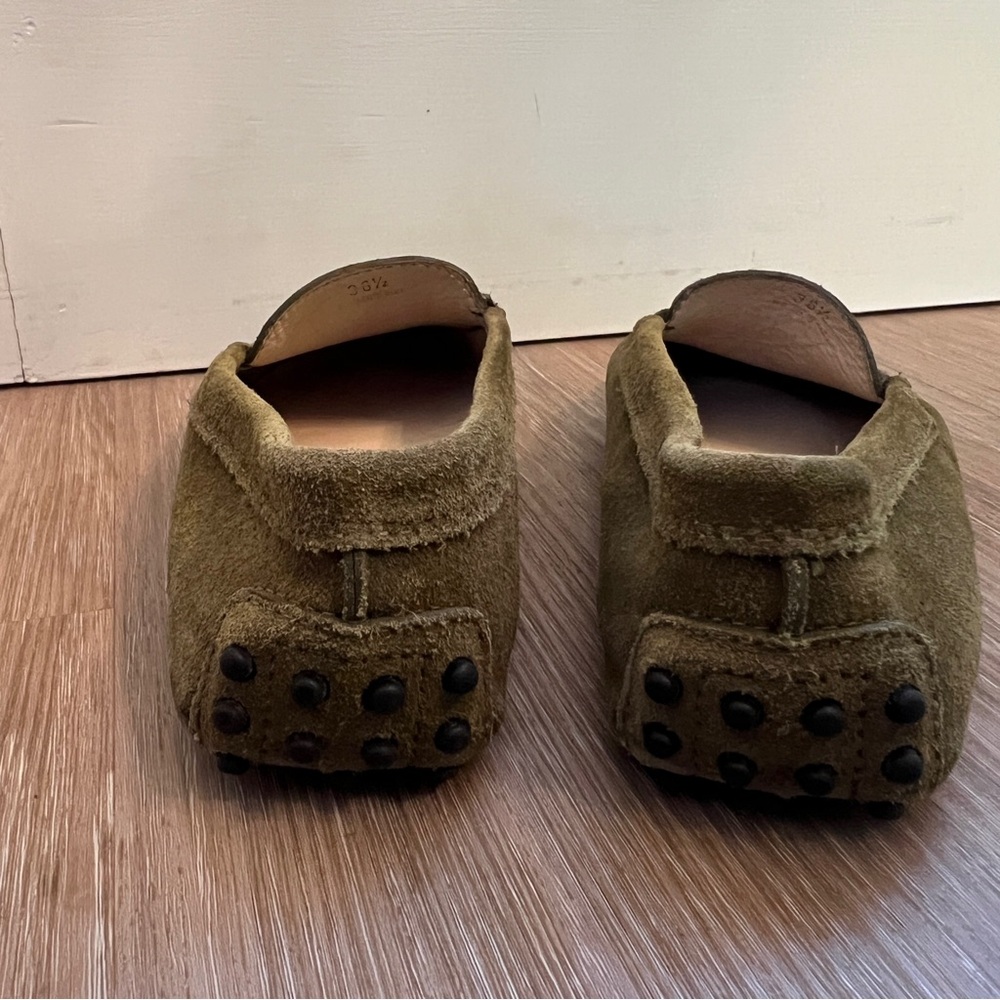 Tod’s Olive Green Suede Driving Loafers Size 6.5 / EU 36.5 shoes - Picture 4 of 9
